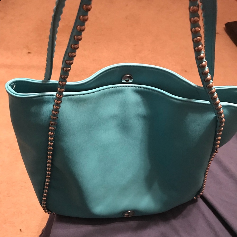 Used blue purse